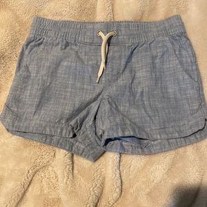 Sz 8 Chambray shorts with drawstring